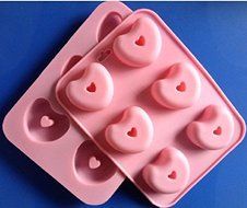 Lariy 1pcs 6 Holes Small Love Silicone Cake/Pudding/Chocolate Baking Pan DIY mold N4