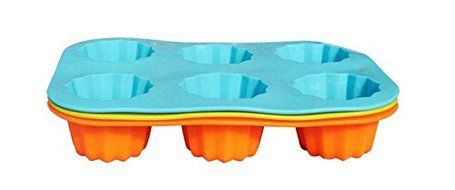 Silicone Molds 6 Cups Cake Stencil Ice Tray Muffin Cupcake Pan Baking Tools