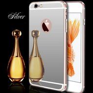 iPhone 7 Plus Glass Mirror Silver Case-Auroralove Luxury Bling Diamond Makeup Case Soft Slim Glass Mirror Case...