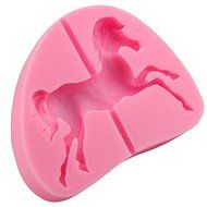 Mr.S Shop 3D Carousel Horse Silicone Mold Fondant Soap Cake Chocolate Mold Cake Decorating Tools N2