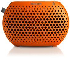 PHILIPS Speaker Portable Wireless Bluetooth - Music Anywhere Orange SBT10ORG
