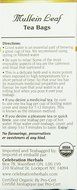 Celebration Herbals Organic Mullein Leaf Tea Caffeine Free -- 24 Herbal Tea Bags N4