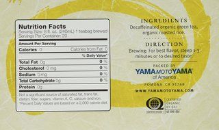 Yamamotoyama DECAF Green Tea With Roasted Brown Rice