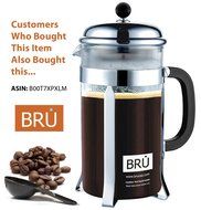 Pour Over Coffee Kettle ~ BRU USA Premium Gooseneck Stainless Steel Drip Pot for Coffee &amp; Tea, 1.2L N5