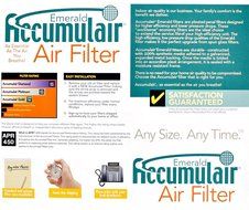 18x20x1 (Actual Size) Accumulair Emerald Filter (MERV 6) (4 Pack)