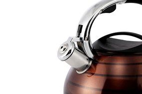 Tea Kettle - Stainless Steel Stove Top Whistling Tea Kettle, 3-Liter by Juvale N5