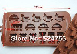 New Style Horse Car Shape Ice Chocolate Decorating Mold Silicone Cake Mould Kitchen Cooking Tools N2