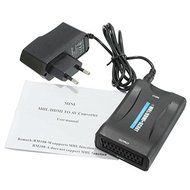 BephaMart 1080P MHL HDMI to SCART Composite Video Converter Stereo Audio Adapter HD For TV DVD N5