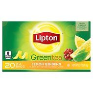 Lipton Green Tea, Lemon Ginseng 20 ct