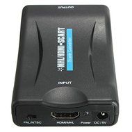 BephaMart 1080P MHL HDMI to SCART Composite Video Converter Stereo Audio Adapter HD For TV DVD N6