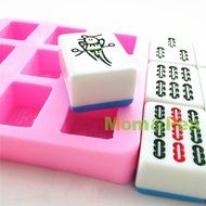 Mom&amp;pea 0611 Mahjong Suo Shaped Silicone Mould for Fondant Cake Sugar Paste Cake Decoration 3d Cake Toppers Mold... N4
