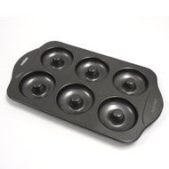 Premium 6 Non Stick Regular Size Donut Pan Bakeware and a Jamie Potato Masher Combo