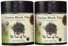 The Tao of Tea, Black Tips Black Tea, Loose Leaf, 4-Ounce Tins (Pack of 2) N3