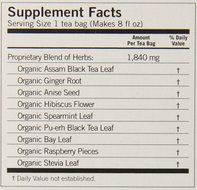 Yogi Tea Raspberry Ginger Digestive Vitality, 16 Count (Pack of 6) N5