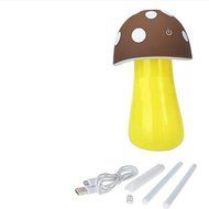 200ML Portable Mushroom Shape Mini USB Air Mist Humidifier with Night Light for Kids Bedroom N2