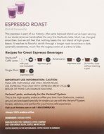 Starbucks Verismo Pods 96 Count (Espresso) N5
