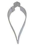 R&amp;M Ornament Teardrop 3.25" Cookie Cutter in Durable, Economical, Tinplated Steel N2