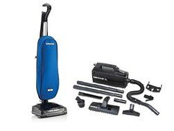 Oreck Axis Upright Lightweight Vacuum Cleaner - Blue Power Bundle with Oreck Super Deluxe Compact Vac - BB880AD