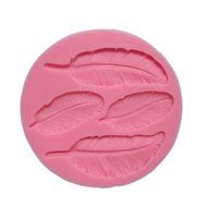 Allforhome Four Pieces Leaf Shape Silicone 3d Mold Cookware Dining Bar Non-stick Cake Decorating Cupcake Fondant...