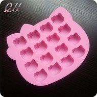 High Quality Silicone Hello Kitty Christmas lollipops mold bakeware mold Cake Mould Biscuits Mould baking chocolate...
