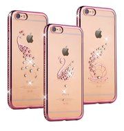 iPhone 7 Case,Inspirationc Glitter Bling Crystal Rhinestone Diamonds Clear Rubber Electroplate Plating Frame TPU...