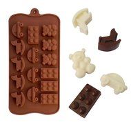 Car Bear Rocking Horse Baby Toys Shape Chocolate Silicone Mold Baking Cake Decoration Mould
