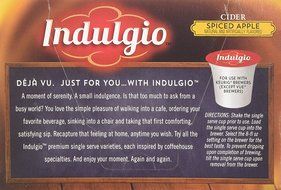 Indulgio Spiced Apple Cider Single Serve for Keurig K-Cup Brewers, 12 Count (Pack of 6) N7