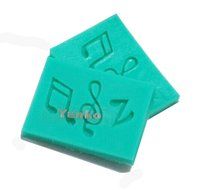 Yunko Musical Note 2pcs Cake Decorating Tools Silicone Fondnt Mold Chocolate Candy Sugar Mould N2