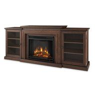 Real Flame 7740E Frederick Entertainment Center with Electric Fireplace, Large, Chestnut Oak N2