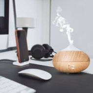 oobest Wood Grain Aroma Essential Oil Diffuser Humidifier-300ML Diffuser Cool Mist Humidifier Air Purifier Use... N2