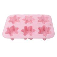 Seedan Silicone Baking Cups Cake Pan Muffin Tin Handmade Biscuit Chocolate Ice Cube Tray DIY Mold (Flower, Red... N19