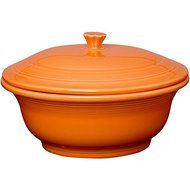 Fiestaware Covered Casserole Dish - Tangerine Orange