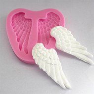 "dipshop Angel Wings Silicone Fondant Mold Chocolate Polymer Clay Mould" shopping N6