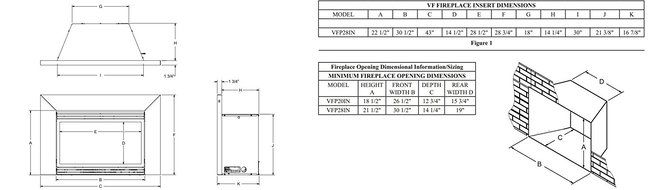 Vent-Free Thermostat 28000 BTU Fireplace Insert - Liquid Propane