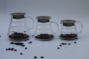 Lautechco Glass Coffee Pots / Creative Clouds Shapes Kettle Coffee Percolator And Tea Pot Kitchen Tools (800ml) N7