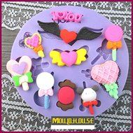 Silicone Lollipop Cake Chocolate Soap Pudding Jelly Candy Ice Cookie Biscuit Mold Mould Pan Bakeware N2