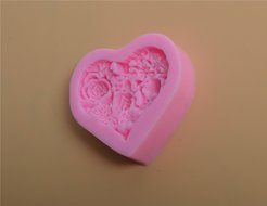 Bestwoohome 4 Set Silicone Fondant Baking Mold Cake Sugar Craft Chocolate Decorating DIY (Cherry Blossoms) N9