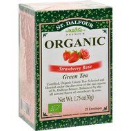 Green-Strawberry Rose Tea (Organic) St. Dalfour 25 Bag
