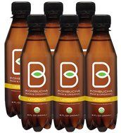 B-tea Kombucha Raw Organic Tea, Only 2g of Sugar, Probiotics &amp; Prebiotic, Kosher, Original, Green Tea, Lemon Balm... N21