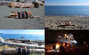 Northern Outback SUPERSIZED Firewood Log Carrier 16oz Canvas Wood Tote! - Best for Fireplaces - Wood Stoves -... N6