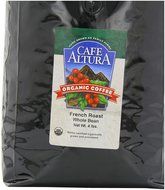 Cafe Altura Whole Bean Organic Coffee, French Roast, 4 Pound N3
