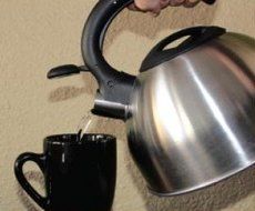 Whistling Tea Kettle Polished Stainless Steel Classic Design N4