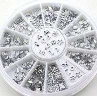 Transparent Diamante Rhinestone Crystal Nail Art Salon Stickers Decal Tips Glitters DIY Decorations N2