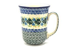 Polish Pottery Mug - 16 oz. Bistro - Ivy Trail