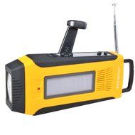 [Upgraded] iRonsnow IS-092 [2000mAh Power Bank+1W flashlight] Weather radio Solar Hand Crank AM/FM/WB NOAA Radio...