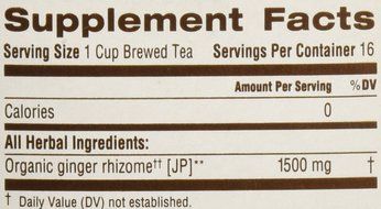 Traditional Medicinals Organic Ginger Herbal Wrapped Tea Bags - 0.85 oz - 16 ct N7