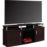 Altra Cherry Carson 70 inch LED Fireplace TV Console