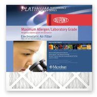 DuPont AF-P2025.4 Platinum Maximum Allergen Air Filter, 20-Inch by 25-Inch by 1-Inch, 4-Pack