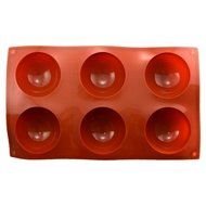 Dia2.5" Half Ball Sphere Cake Muffin Pastry Jello Silicone Baking Mold Pan Tray N3