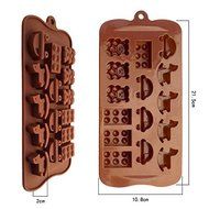 Silicone Mold Cute Funny Bear Pony Car Cake Molds Chocolate Model Cupcake Bakeware